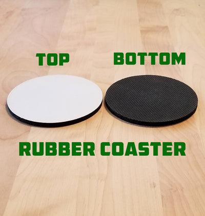 Blank Rubber Coaster Sample