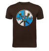 Viking Skal and Shield Beer T-Shirt Flat Brown