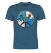 Viking Skal and Shield Beer T-Shirt Flat Cool Blue