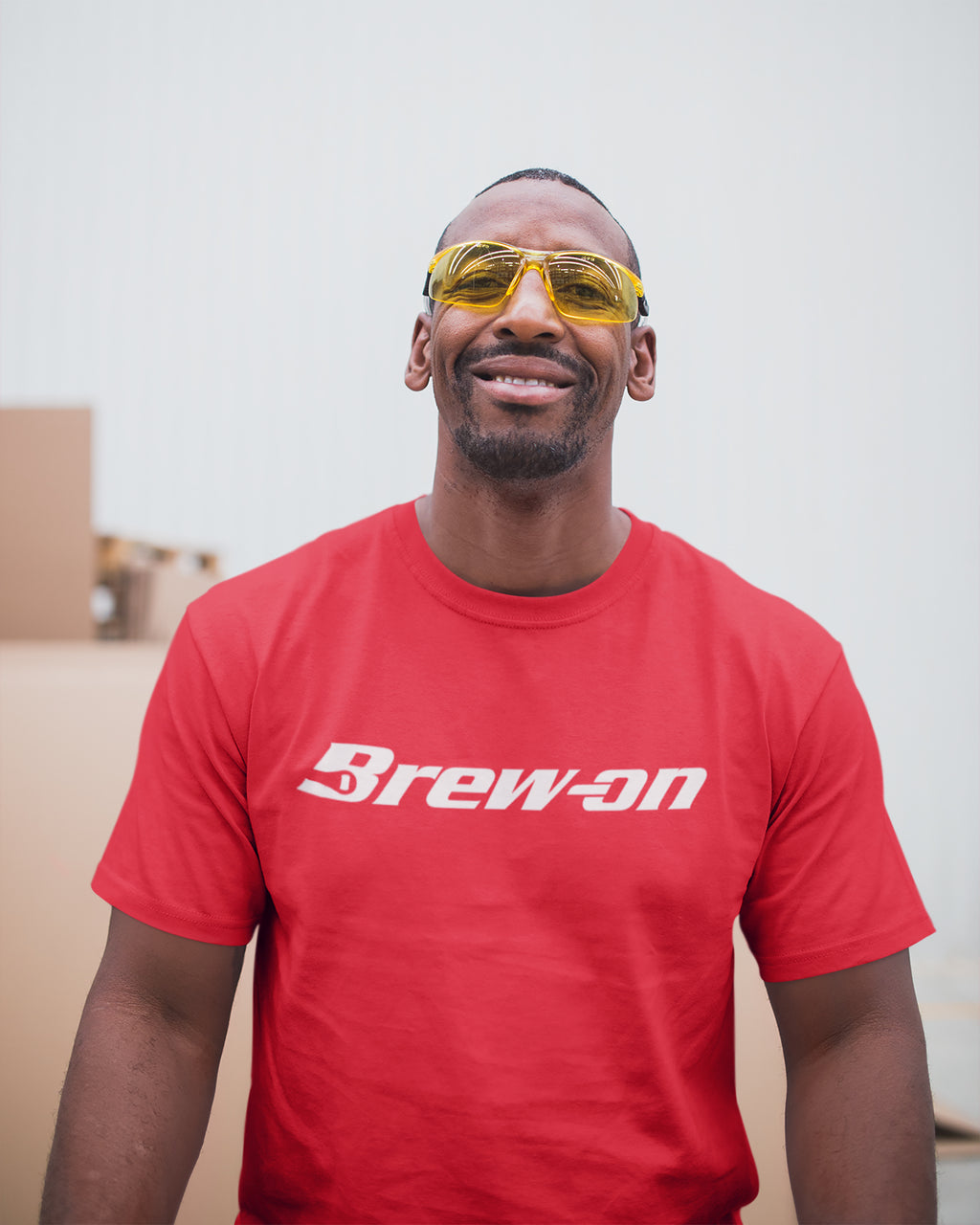 Soft ring-spun cotton T-shirt showcasing Brew-On text for homebrew fans