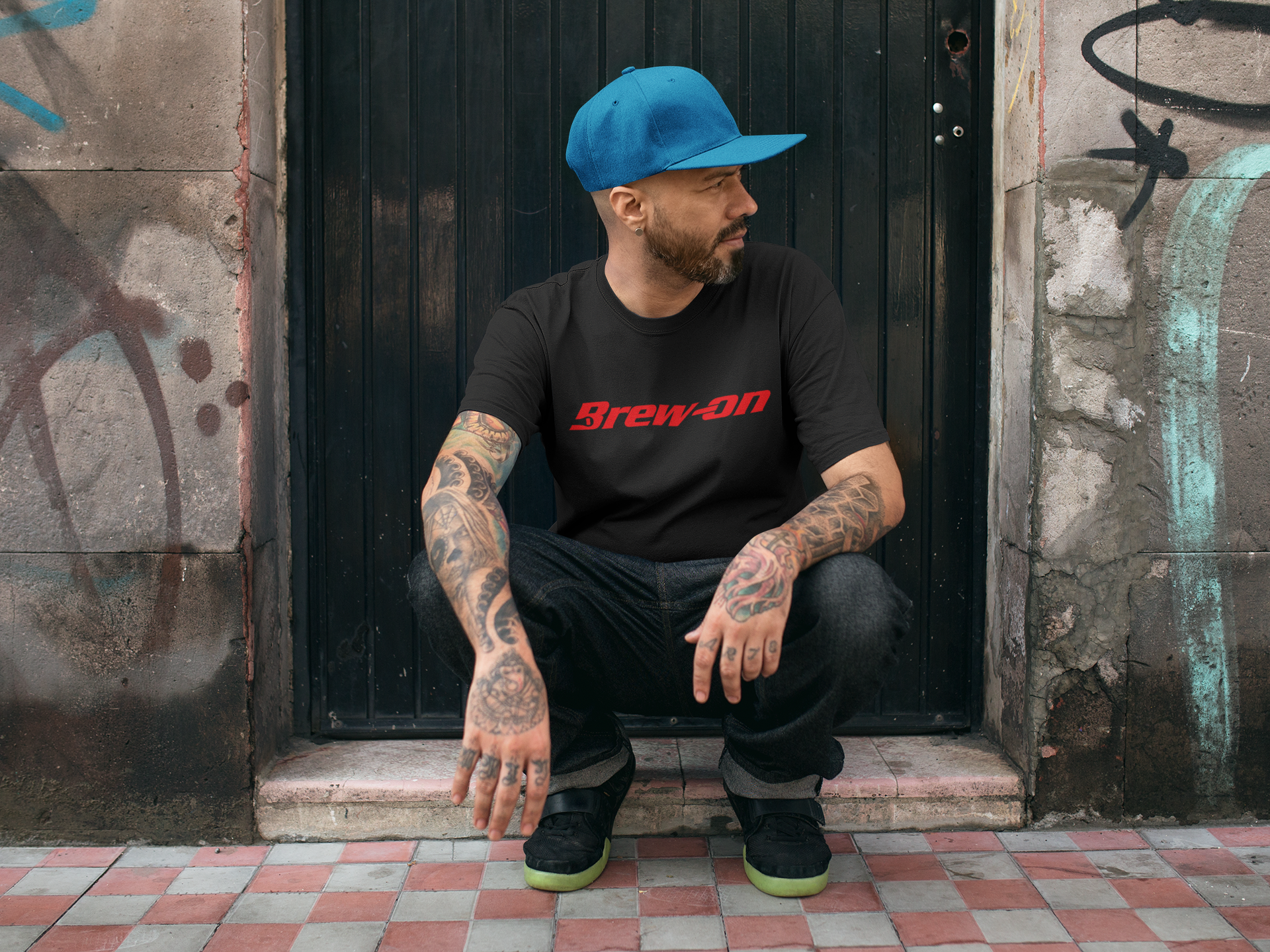 Soft ring-spun cotton T-shirt showcasing Brew-On text for homebrew fans