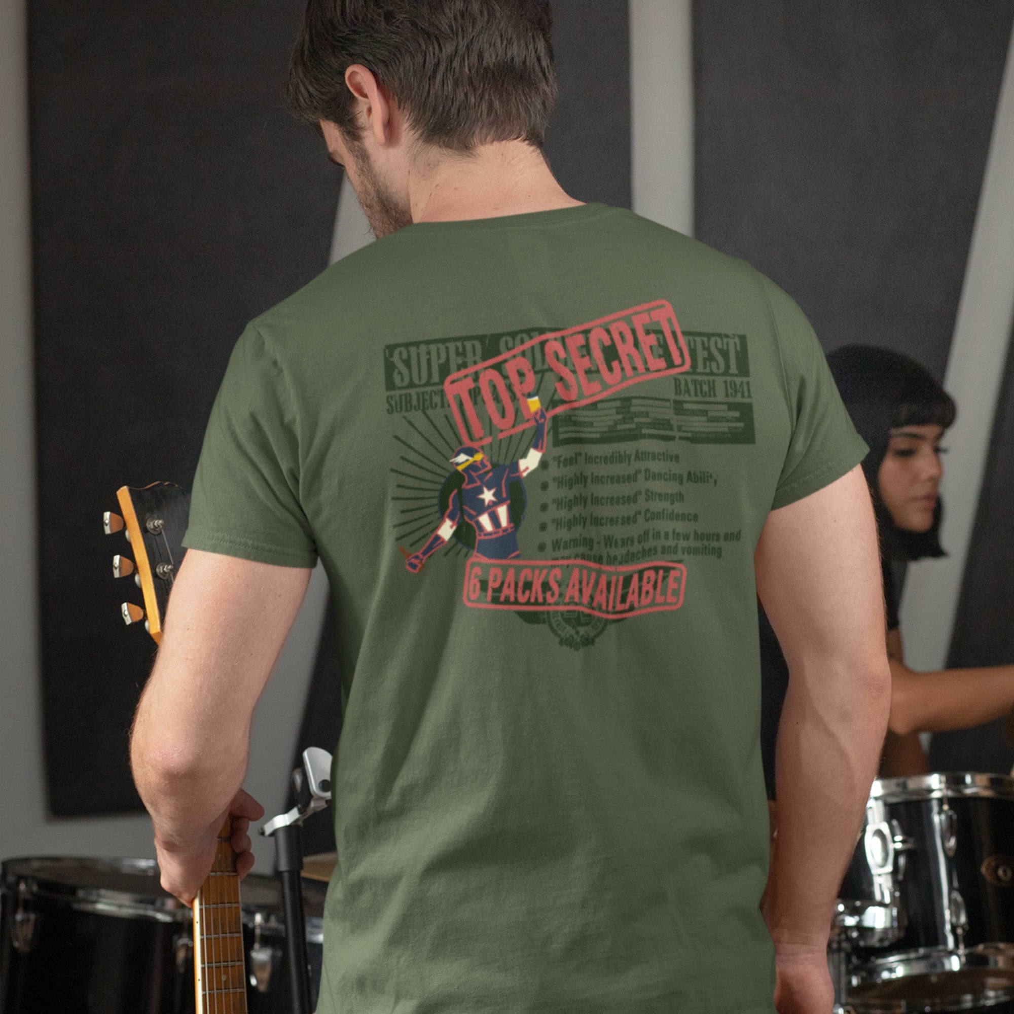 Project Re-Brew front and back design on ringspun cotton tee