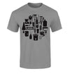 Grey Tools of the Trade Homebrew Craft Beer T-Shirt Flat