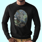 Longsleeve beer shirt with octopus attacking ship for IPA barrels