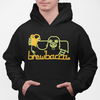 Warm and stylish Brewbacca Beer Wars hoodie capturing a neon sci-fi vibe