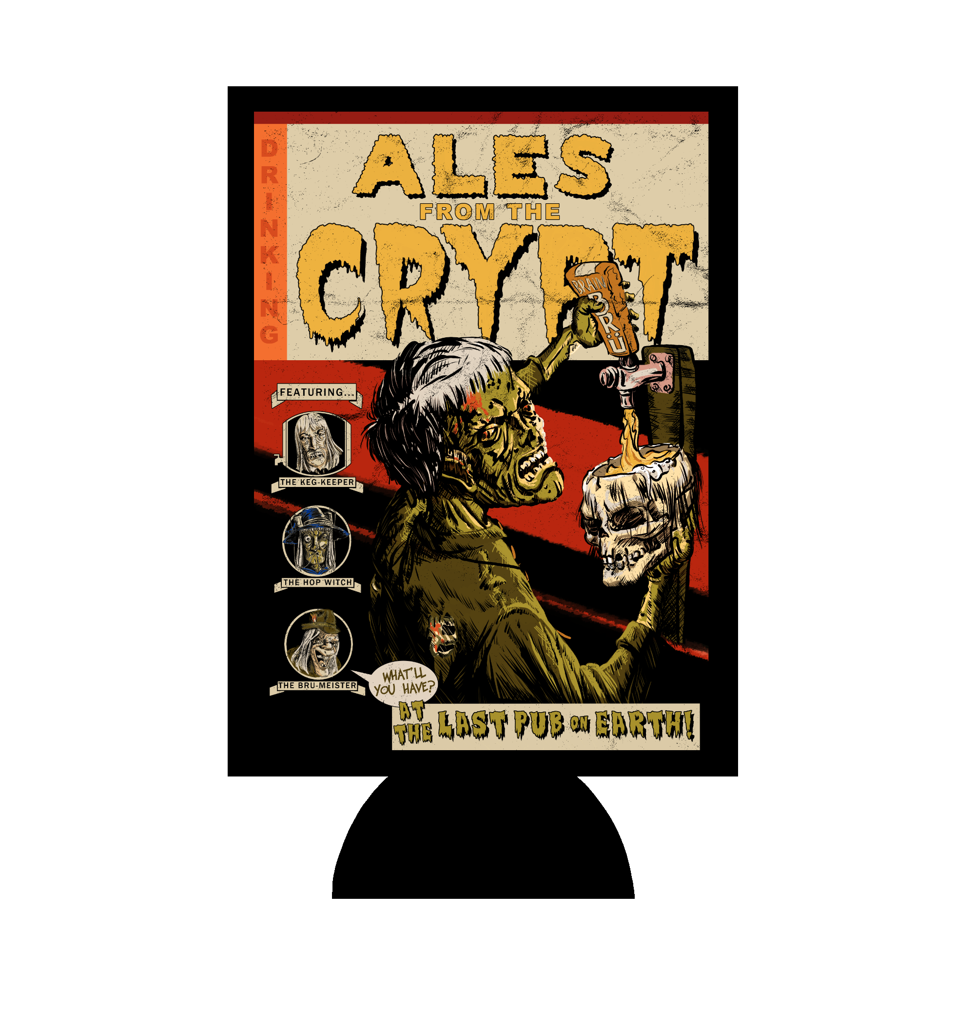 Ales From The Crypt Zombie Pub Crawl Can Hugger
