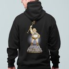 Unisex zip-up hoodie with nostalgic beer-brewing superhero theme”