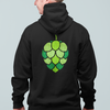 Stained Glass Hop Cone Craft Beer Zip Up Hoodie