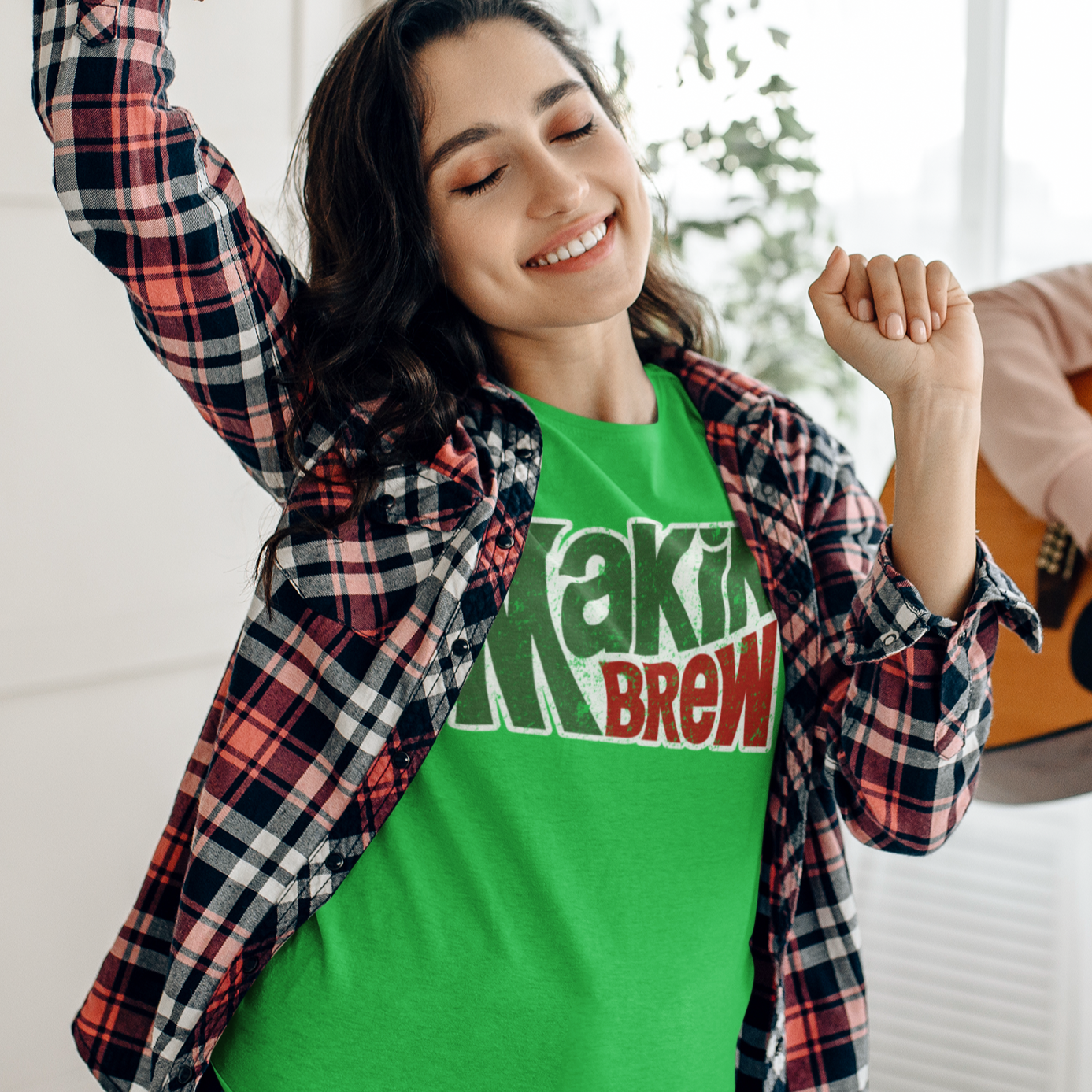 Craft beer shirt with playful Makin’ Brew logo graphic