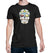The Brewers Sugar Skull Craft Beer Black T-Shirt on Model