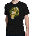 Hop-Thing Beer T-Shirt featuring swamp monster hop crawling out of a glass