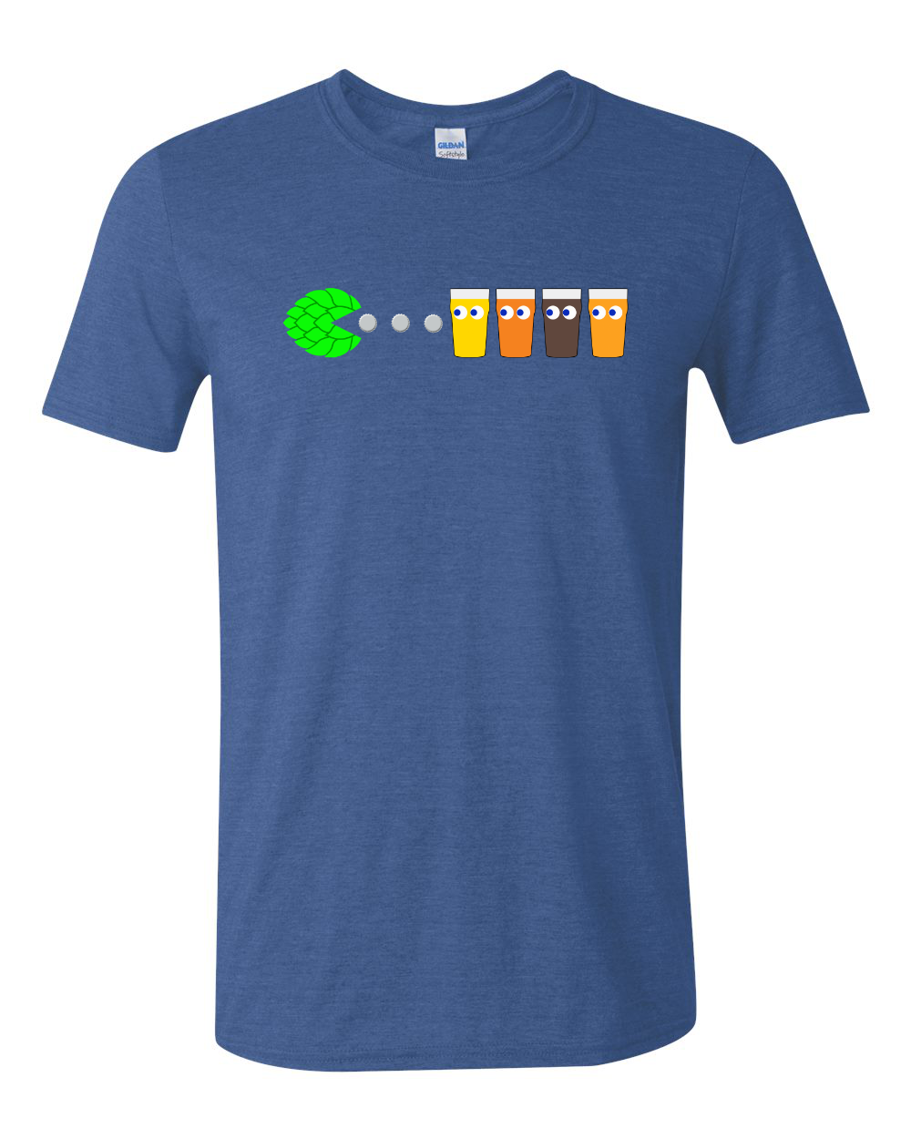 Hop-Man Beer Gobbler shirt for homebrewers and gamers
