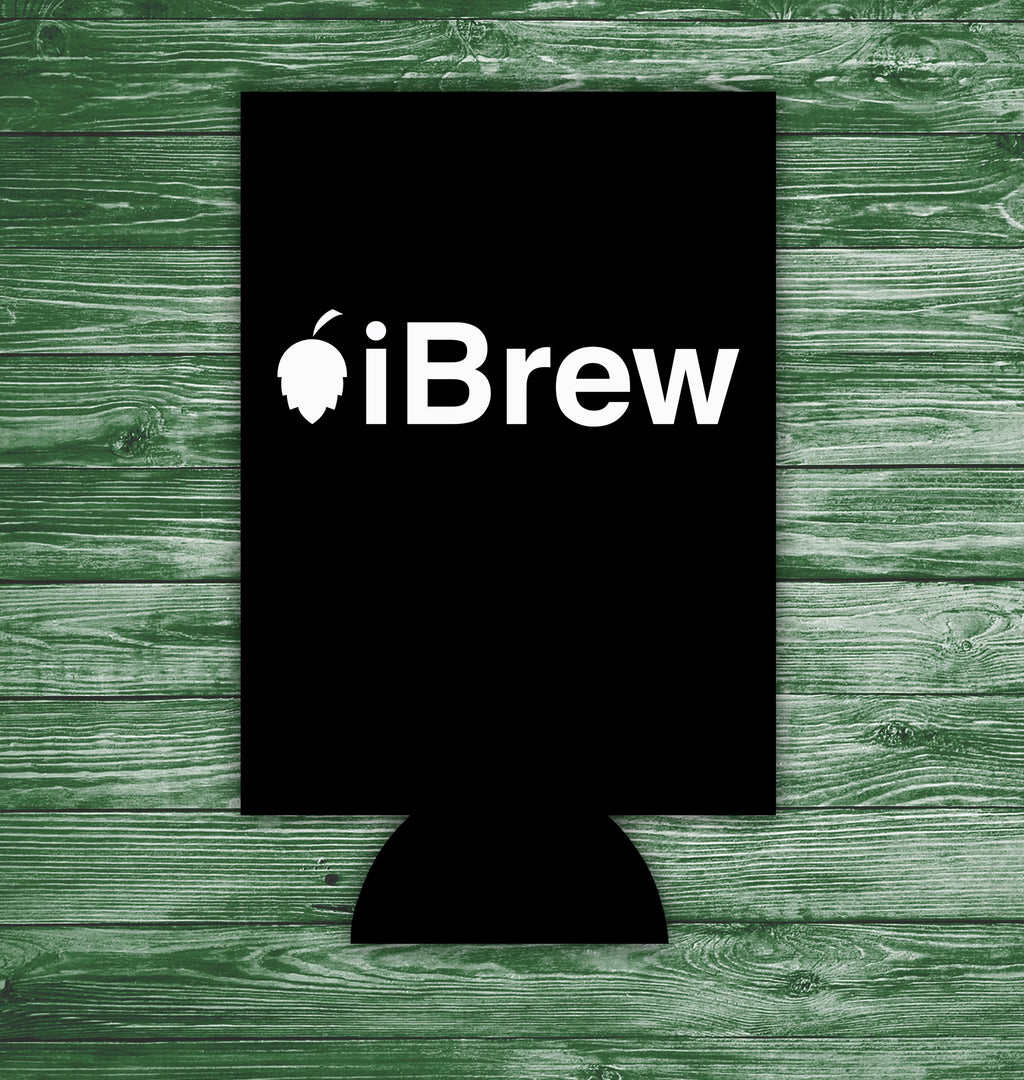 Tech-style beer can cozy with minimalist design