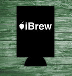Tech-style beer can cozy with minimalist design