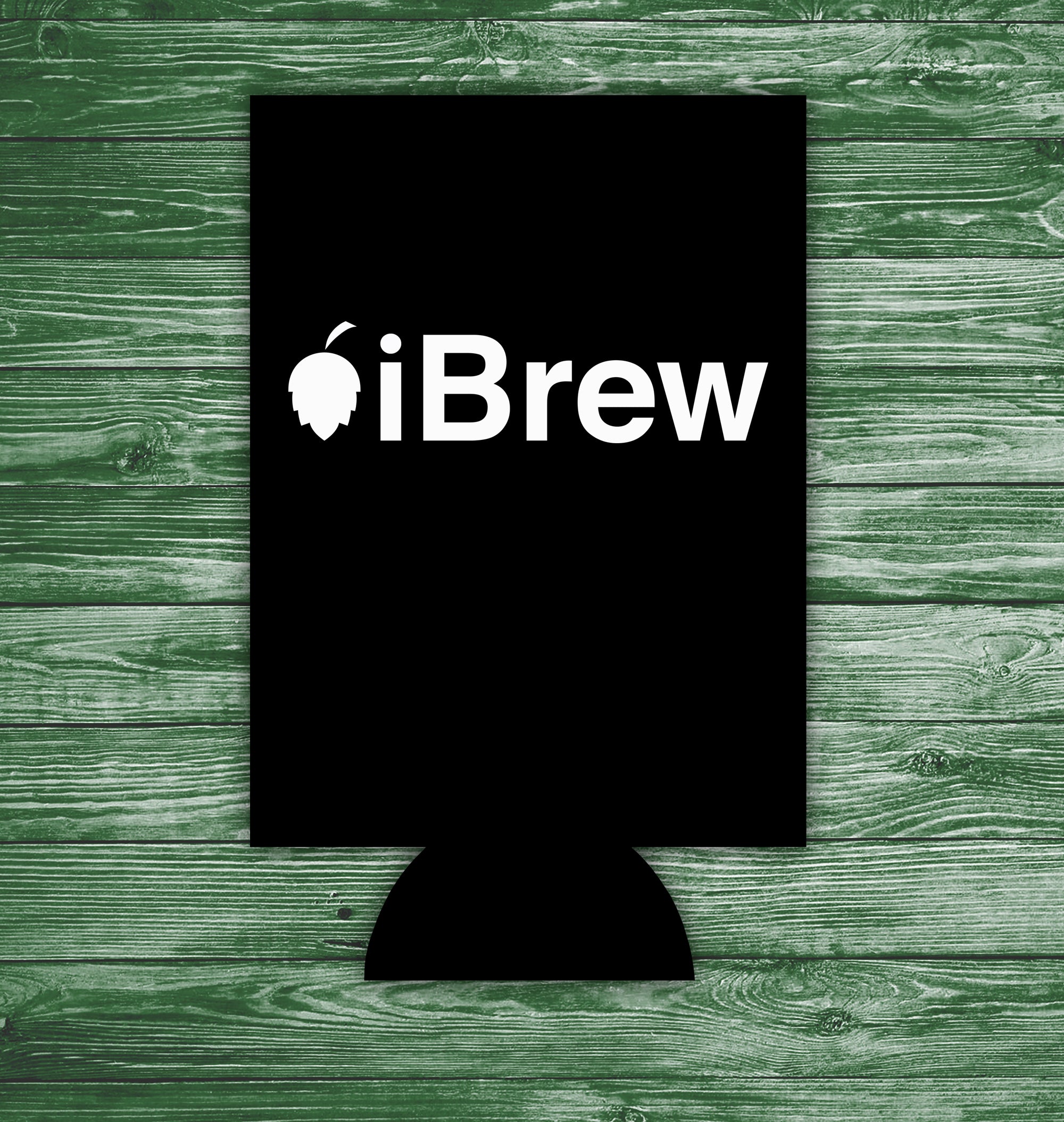 Tech-style beer can cozy with minimalist design