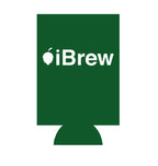 Minimalist neoprene can sleeve with iBrew branding