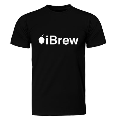 Black iBrew Homebrewer Craft Beer T-Shirt on Model