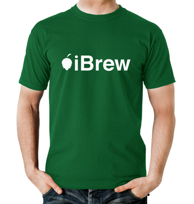 Green iBrew Homebrewer Craft Beer T-Shirt on Model