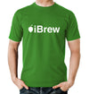 Green iBrew Homebrewer Craft Beer T-Shirt T-Shirtn On Model