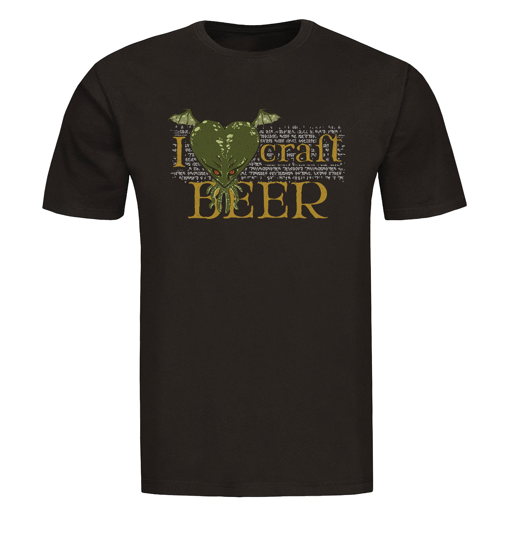 Black beer tee proclaiming love for craft beer in bold letters