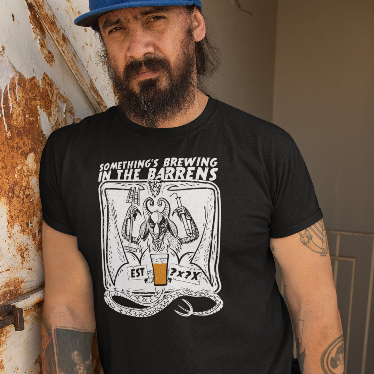 Unisex cotton shirt celebrating Jersey Devil and craft brews