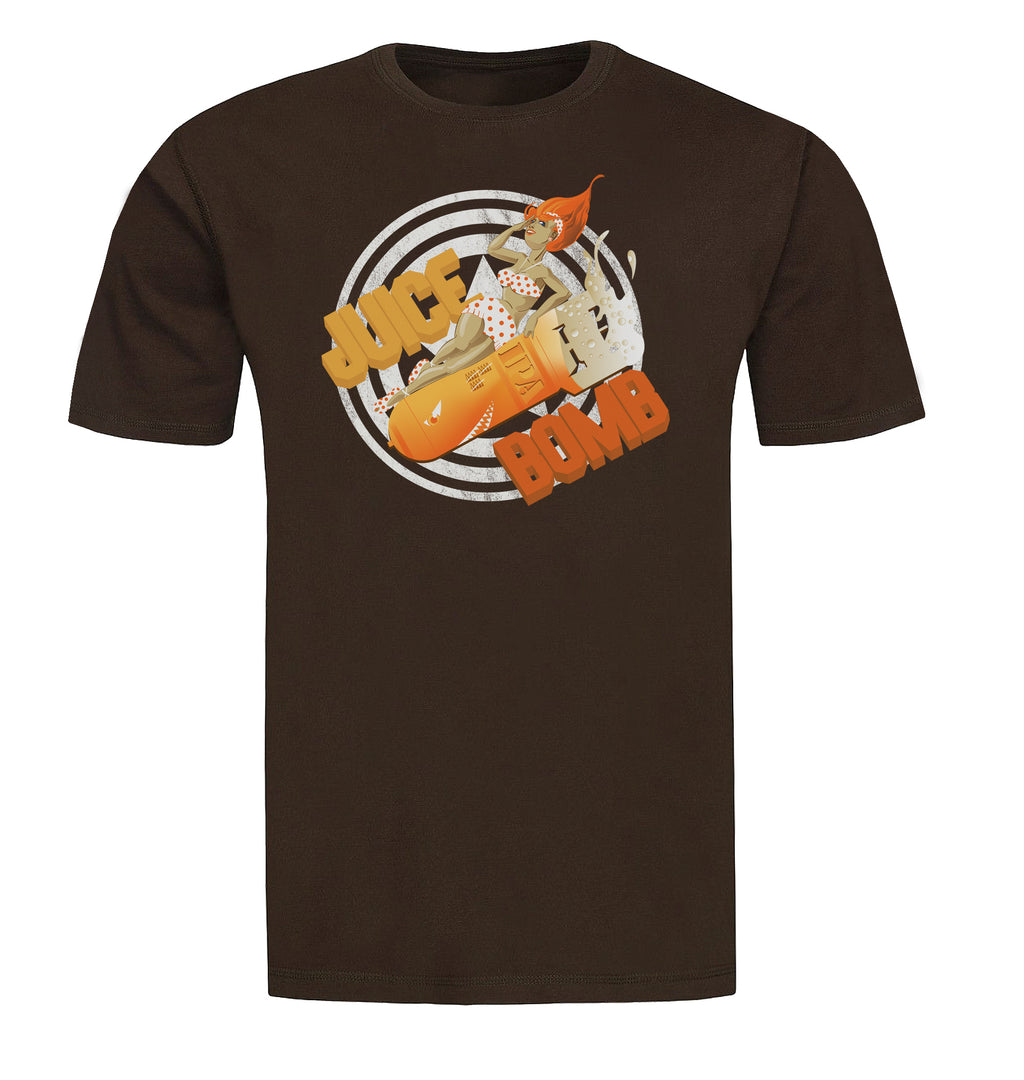 Craft beer tee featuring fruit and hop explosion design