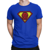 Blue Superhop Symbol Beer Brewing T-Shirt