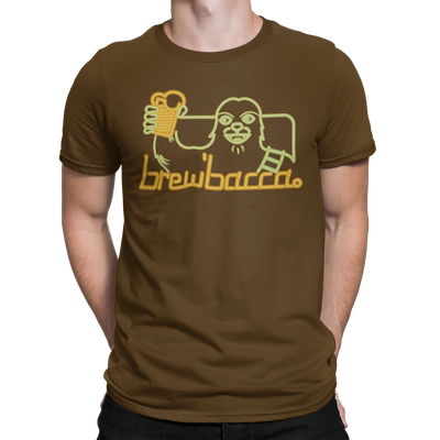 Brewbacca Beer Wars Brown T-Shirt