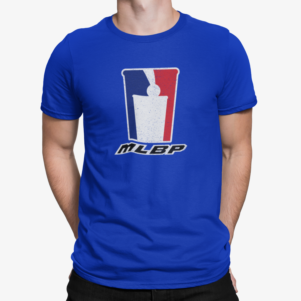 Unisex tee featuring beer pong cup and ball cres