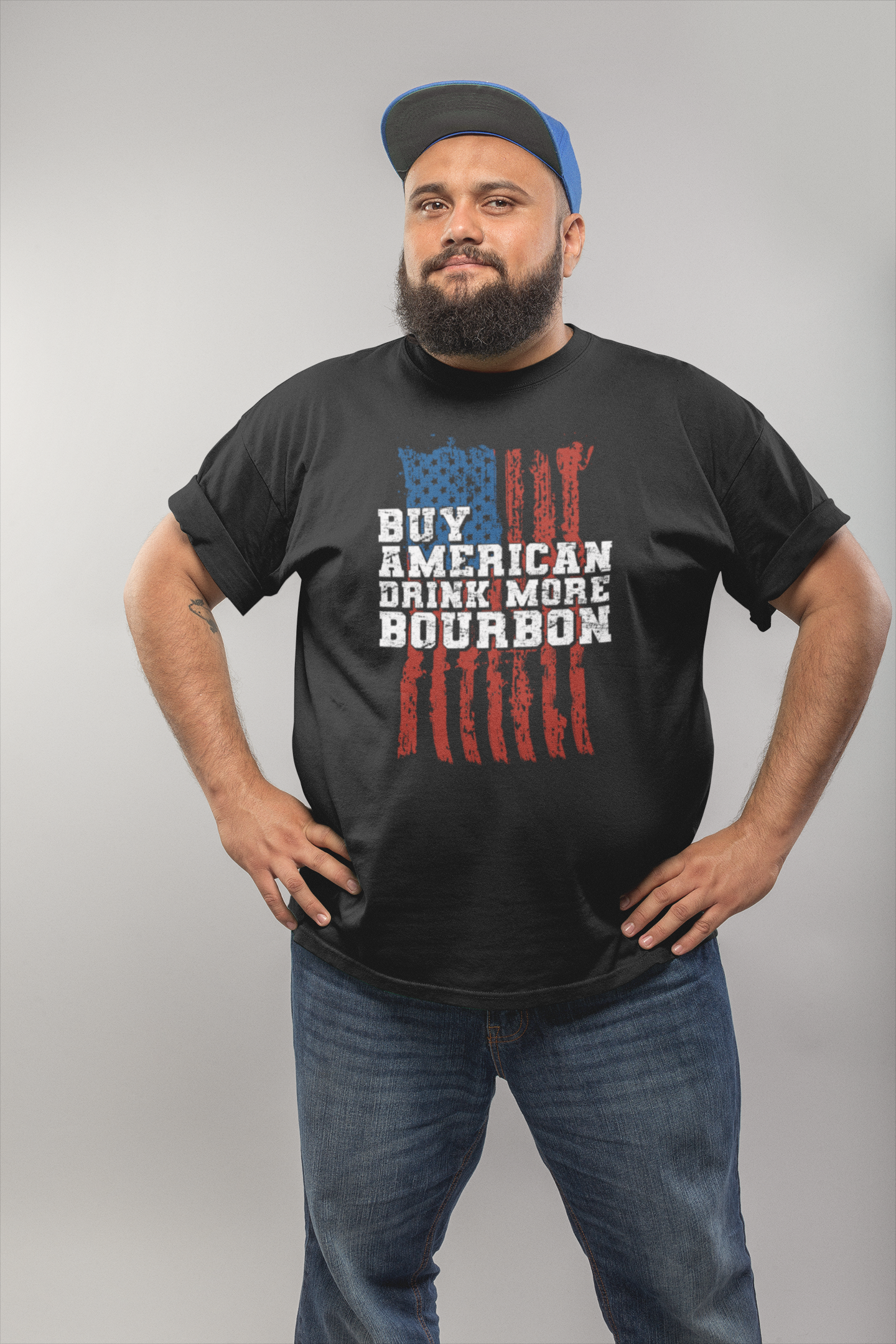 Craft bourbon-themed shirt for whiskey lovers and patriots