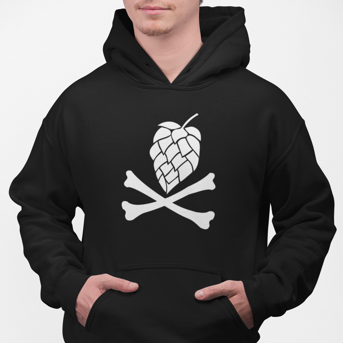 Hops and Crossbones Craft Beer Pullover Hoodie