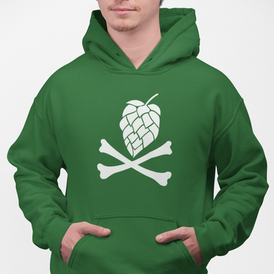 Hops and Crossbones Craft Beer Pullover Hoodie