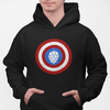 Captain Hop Cone America Shield Beer Pullover Hoodie