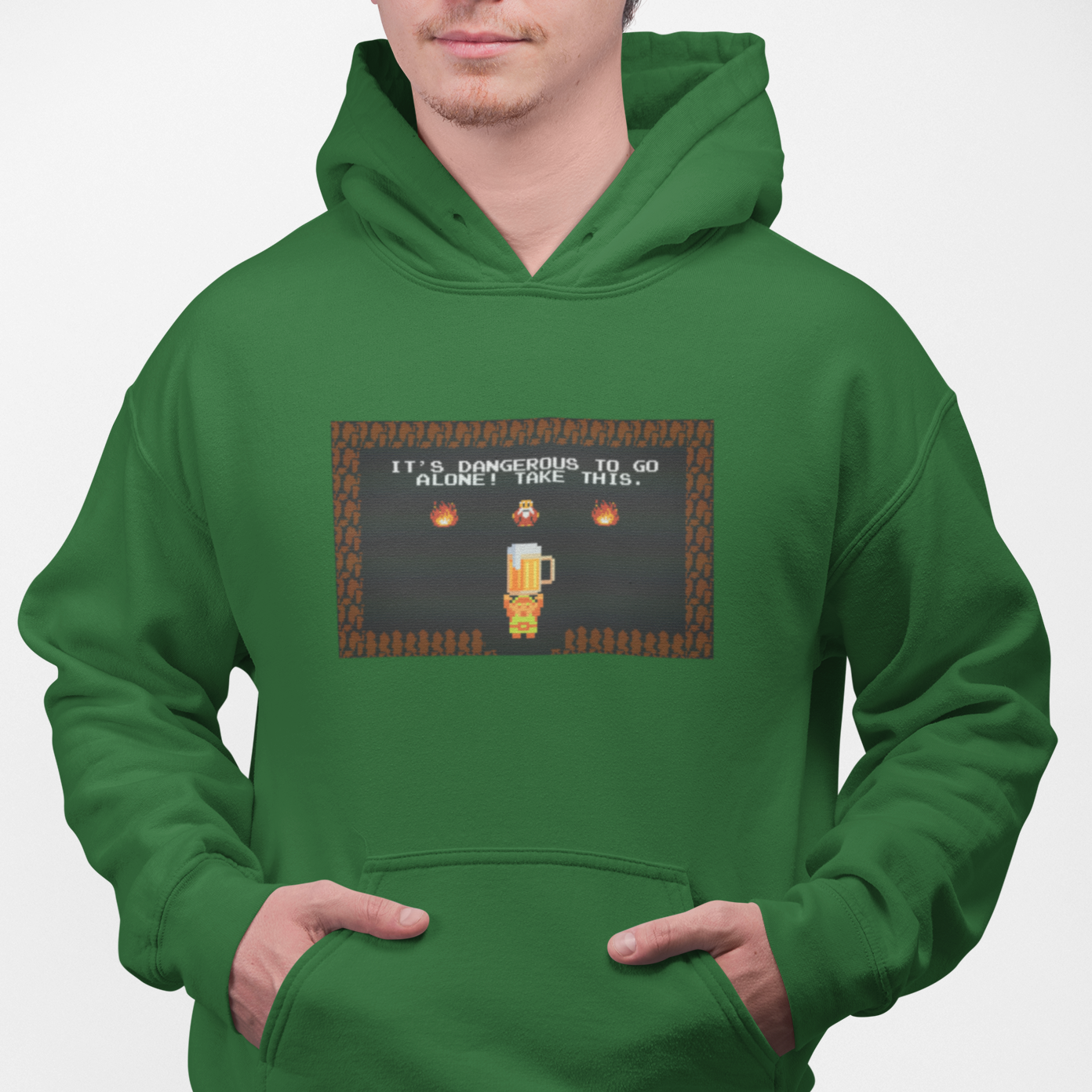 It's Dangerous To Go Alone, Take This Beer Pullover Hoodie