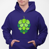 Stained Glass Hop Cone Craft Beer Pullover Hoodie