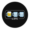 Beer Life Bar Round Beer Coaster