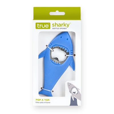 Blue Sharky  Bottle Opener in Packaging
