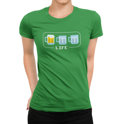 Green Beer Life Bar Craft Beer Gamer Women's T-Shirt