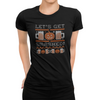 Black Women's Let's Get Smashed Ugly Halloween Sweater Beer T-Shirt