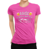 Pink Raise A Glass For The Boobs Breast Cancer Awareness Women's T-Shirt Model Shot