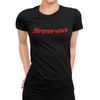 Black Brew-On Brewing Tools Beer Women's T-Shirt Action Shot