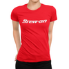 Red Brew-On Brewing Tools Beer Women's T-Shirt Action Shot