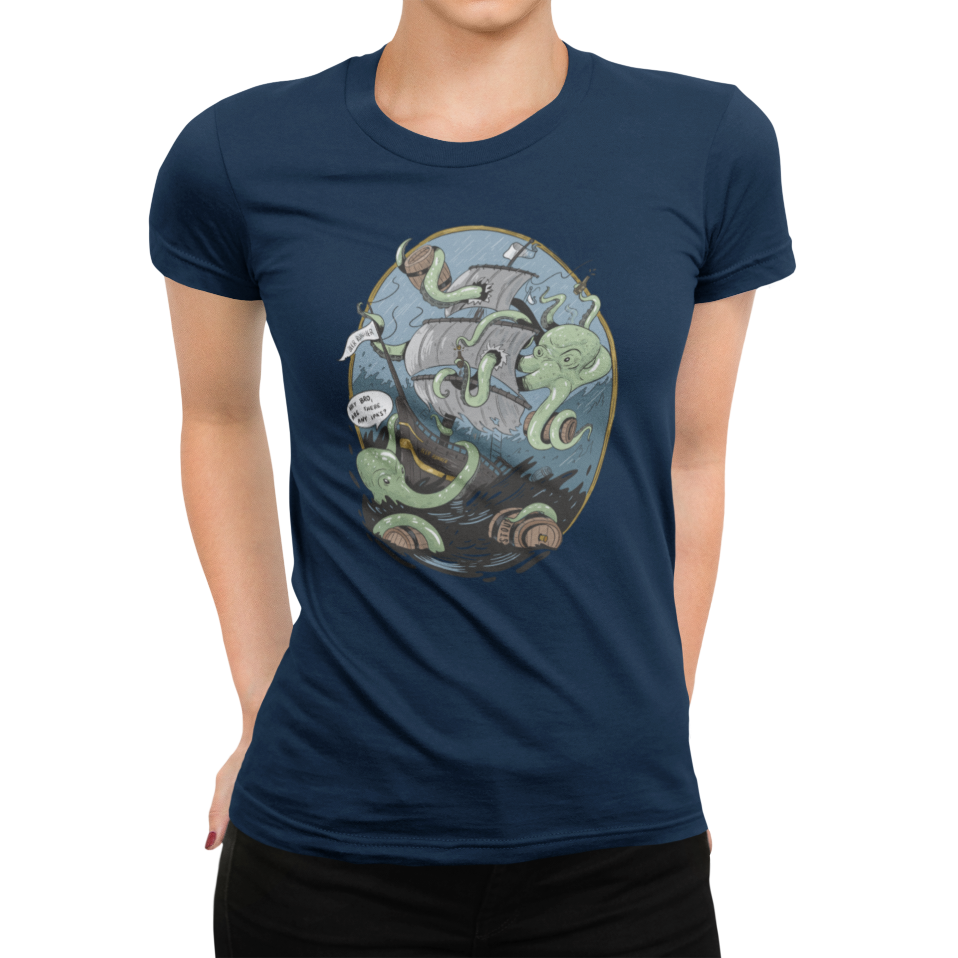 Octopus beer shirt for IPA fans and nautical nonsense lovers