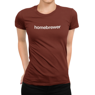 Brown Homebrewer of Beer Women's T-Shirt on Model