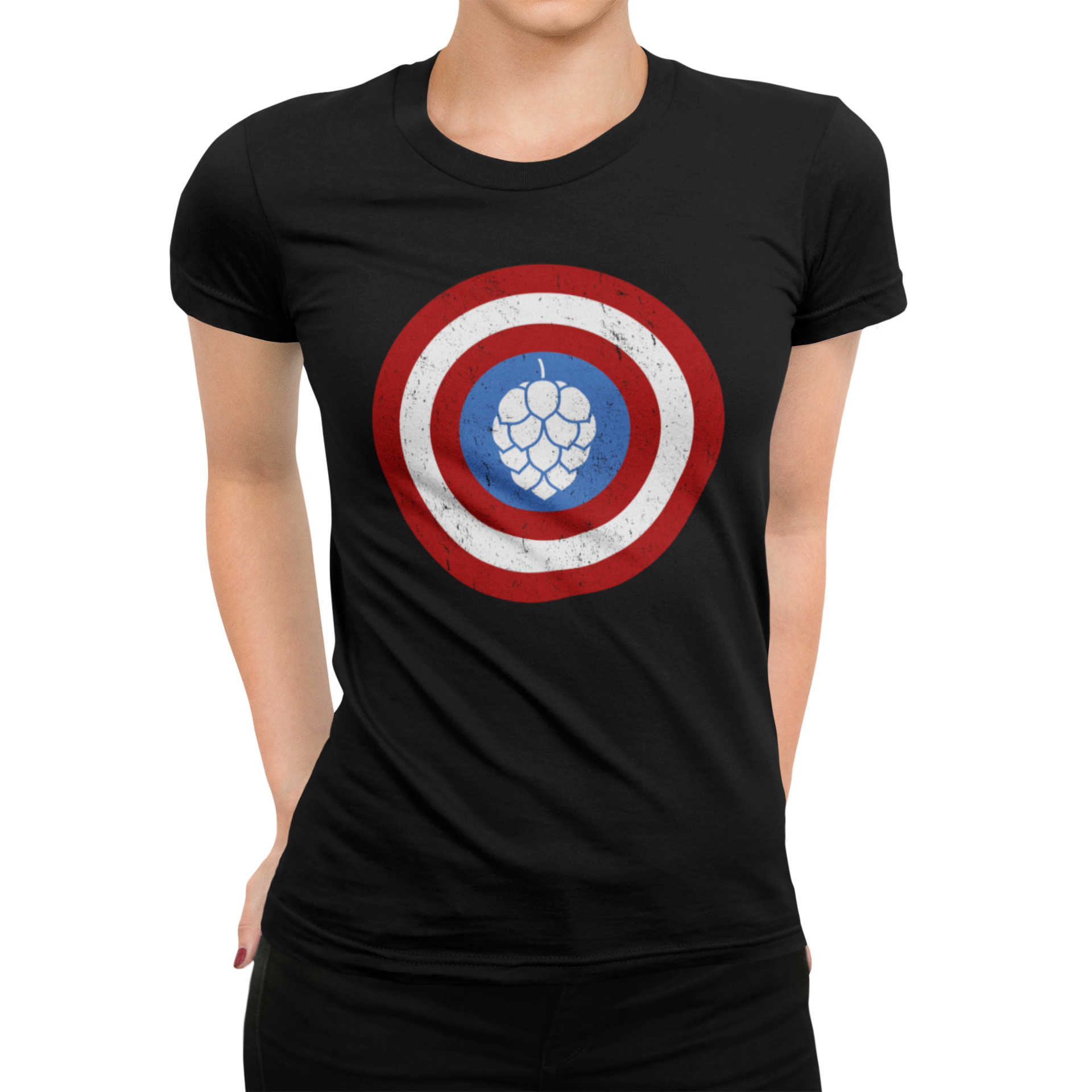 Funny beer shirt mixing craft beer and comic book style