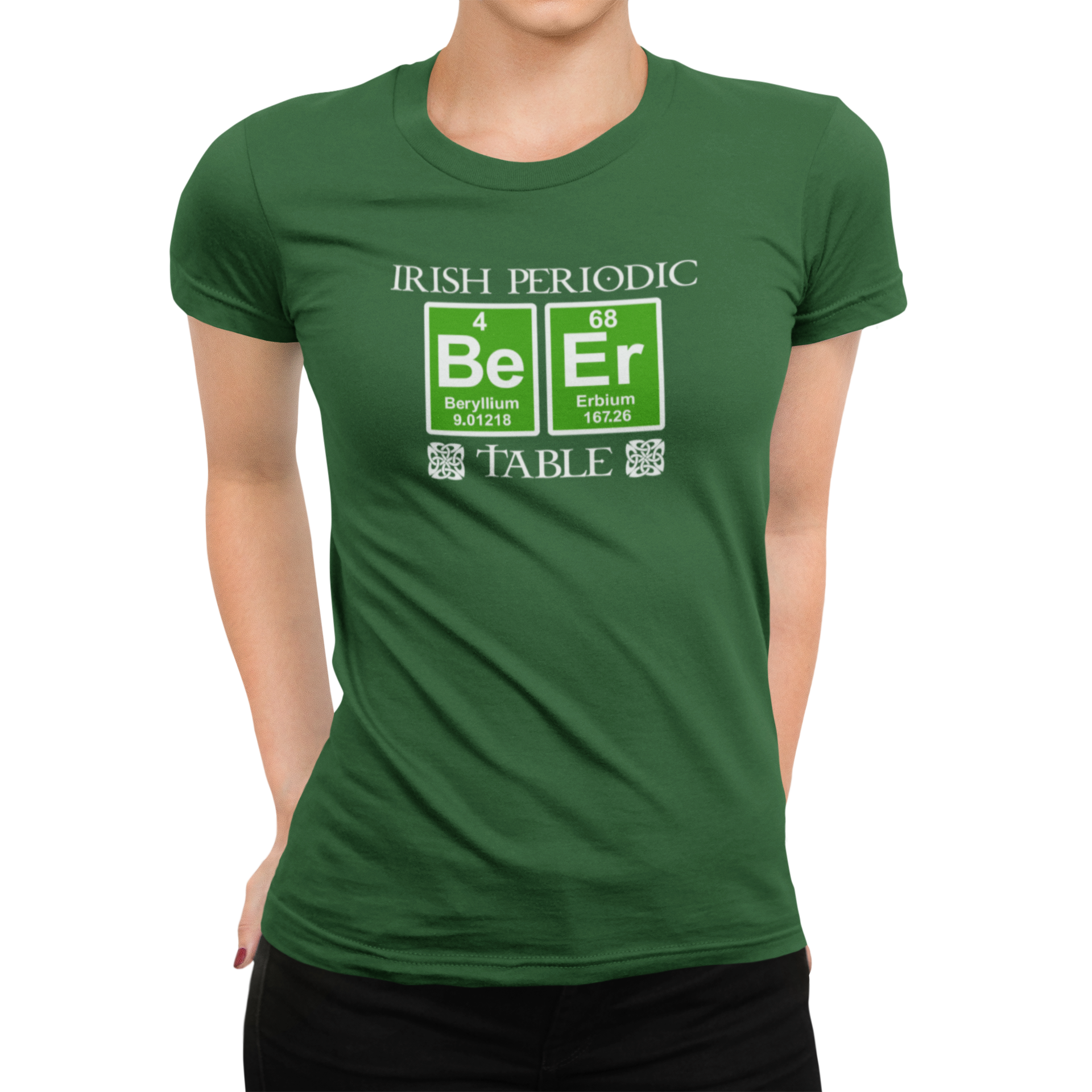 Chemistry meets craft beer on women's St. Patrick’s Day shirt