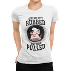 Soft cotton women's tee for grill masters with pork pull pun