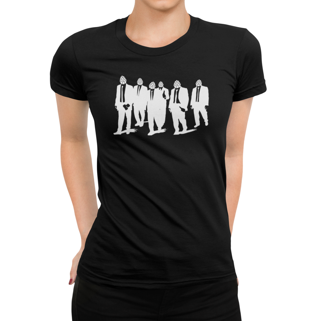 Reservoir Hops Pub Crawl Beer Black Women's T-Shirt
