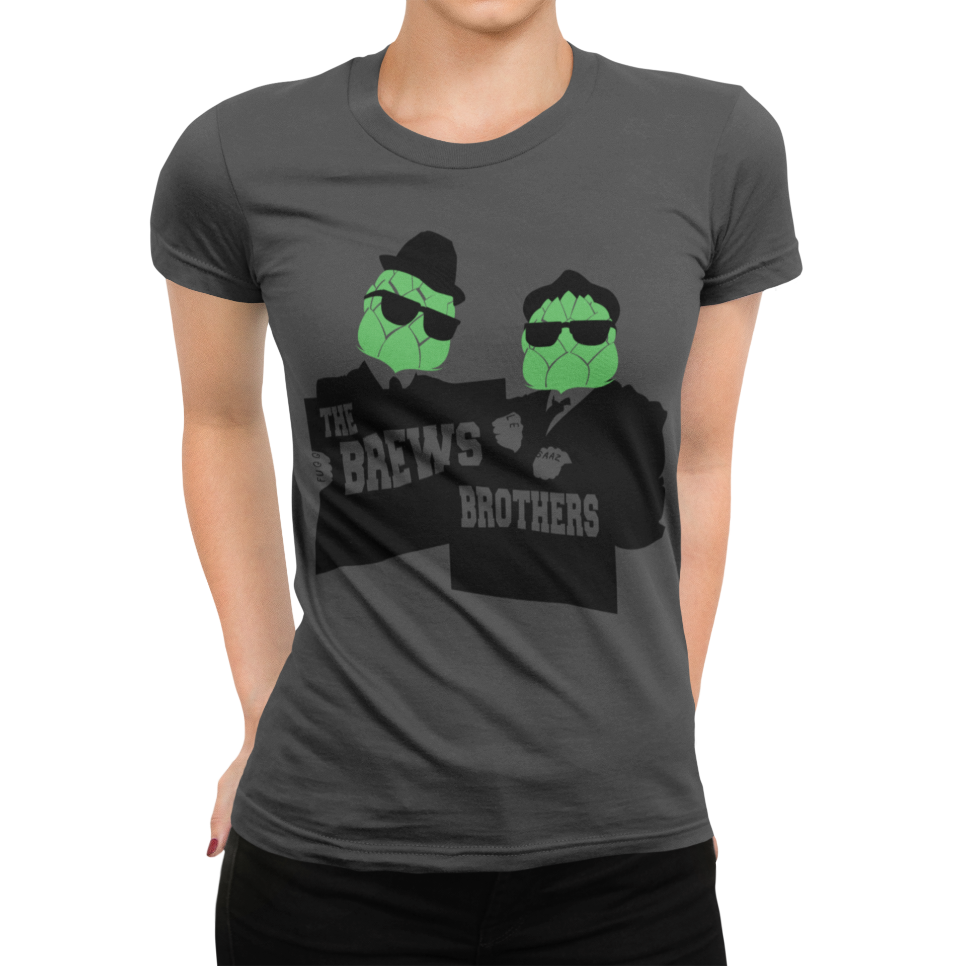The Brews Brothers women's craft beer shirt parodying The Blues Brothers
