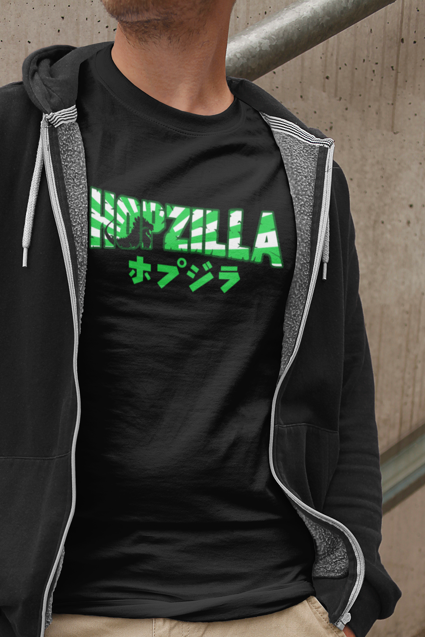 Godzilla parody craft beer tee